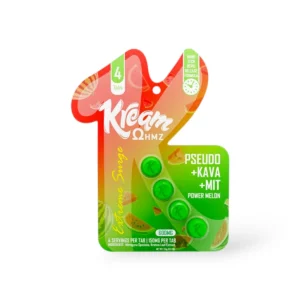 Kream Ohmz Pseudo + Kava + MIT Power Melon chewable tablets, 150 mg per tablet